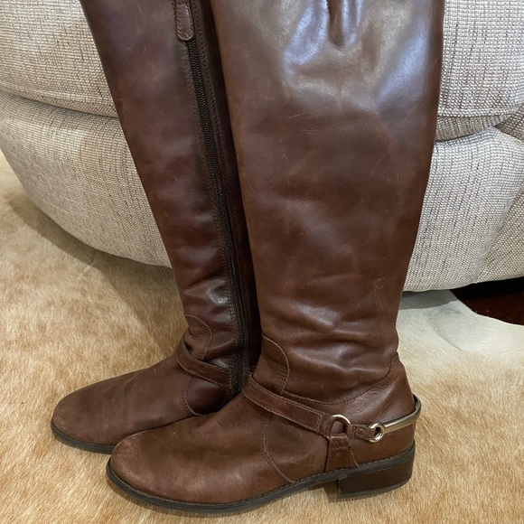 Diana Ferrari high knee brown boots size 8 - Picture 3 of 7